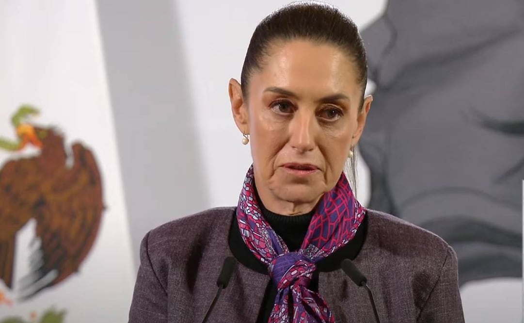 Claudia Sheinbaum, presidenta de México, durante su mañanera de este 7 de enero del 2025. Foto: Captura de pantalla