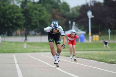 Jorge Martínez, bronce en patinaje de velocidad