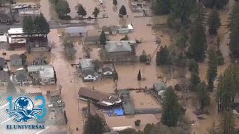 Miles de evacuados y casas inundadas tras fuertes lluvias en California