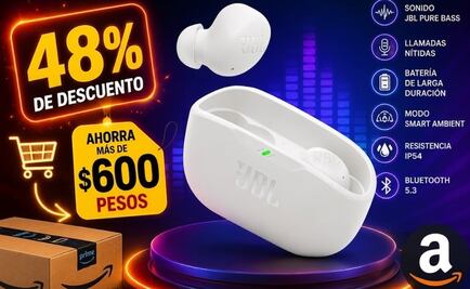 Amazon México rebaja los audífonos inalámbricos JBL Vibe Buds 2 a casi mitad de precio; aprovecha la oferta y ahorra más de 600 pesos