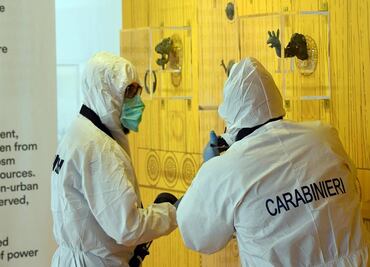 Roban en Pompeya pieza del siglo VI antes de Cristo