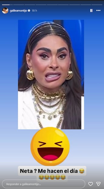 Galilea Montijo se burla de sí misma, comparte meme sobre su rostro.
Instagram galileamontijo