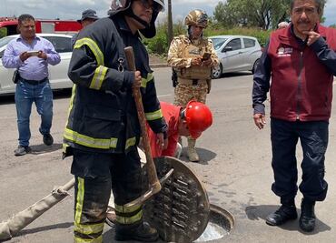 Confirman que aún hay combustible en drenaje de Nezahualcóyotl; sin embargo aseguran que no hay riesgo