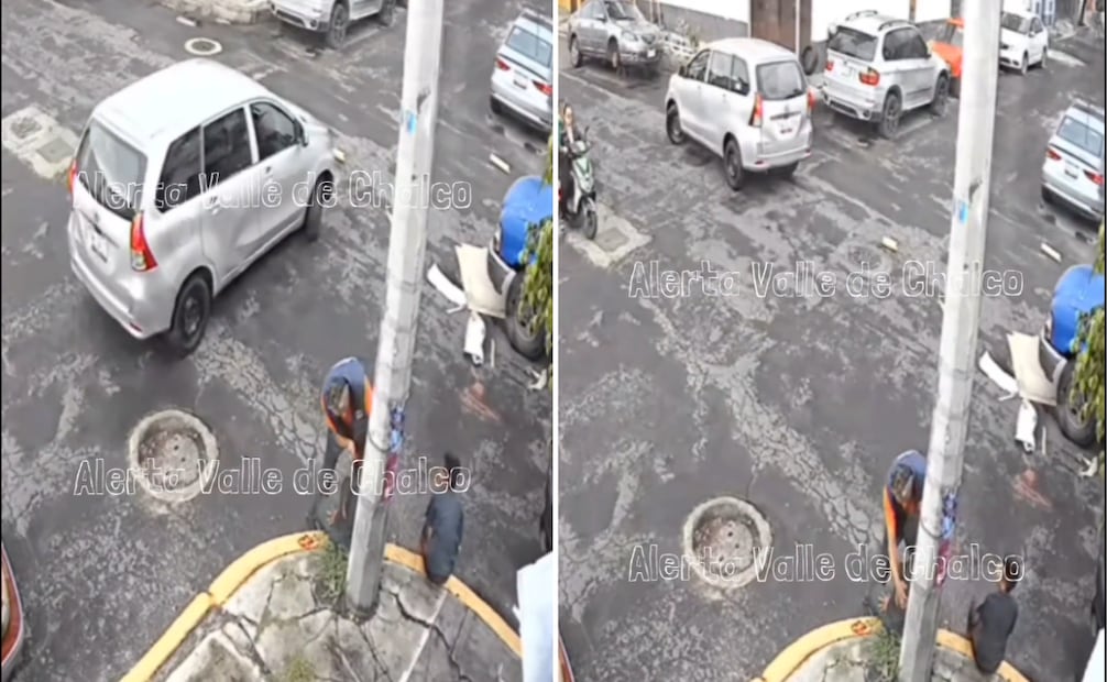 El Toyota gris huyó de la escena, a pesar de que los lesionados mostraban heridas visibles. Foto: X