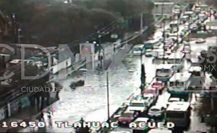 Lluvia encharca oriente de CDMX