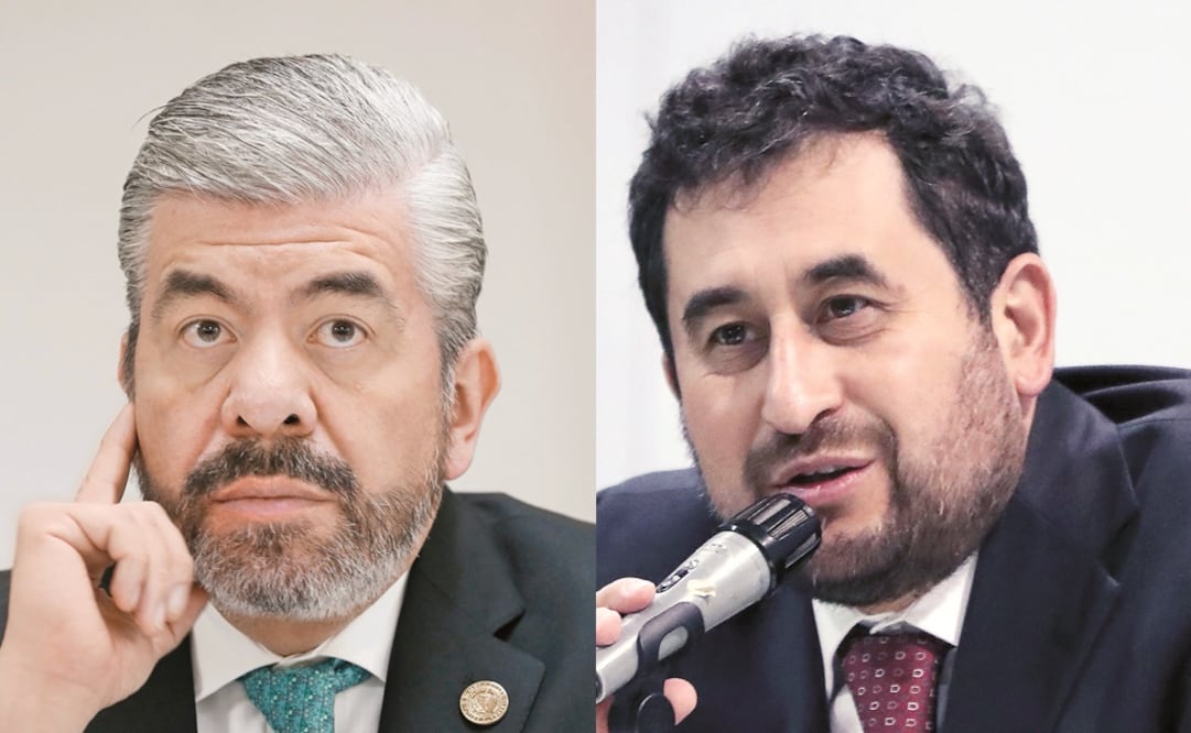 RAÚL FLORES, presidente del PRD-CDMX y CÉSAR CRAVIOTO, líder de Morena en la Asamblea