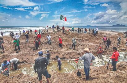 Lluvias inundan casas en zonas bajas de San Mateo del Mar