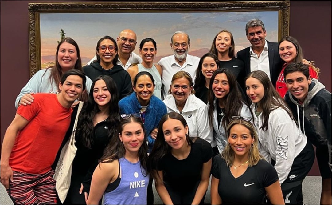 FOTO: @nuriagodgiven - Carlos Slim se suma al apoyo para el equipo de natación artística de México