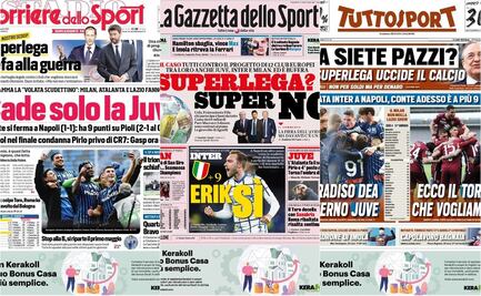 La prensa italiana, furiosa contra la Superliga: Están matando al futbol