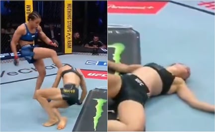 Brutal acción en UFC: peleadora patea a su rival cuando estaba en el suelo