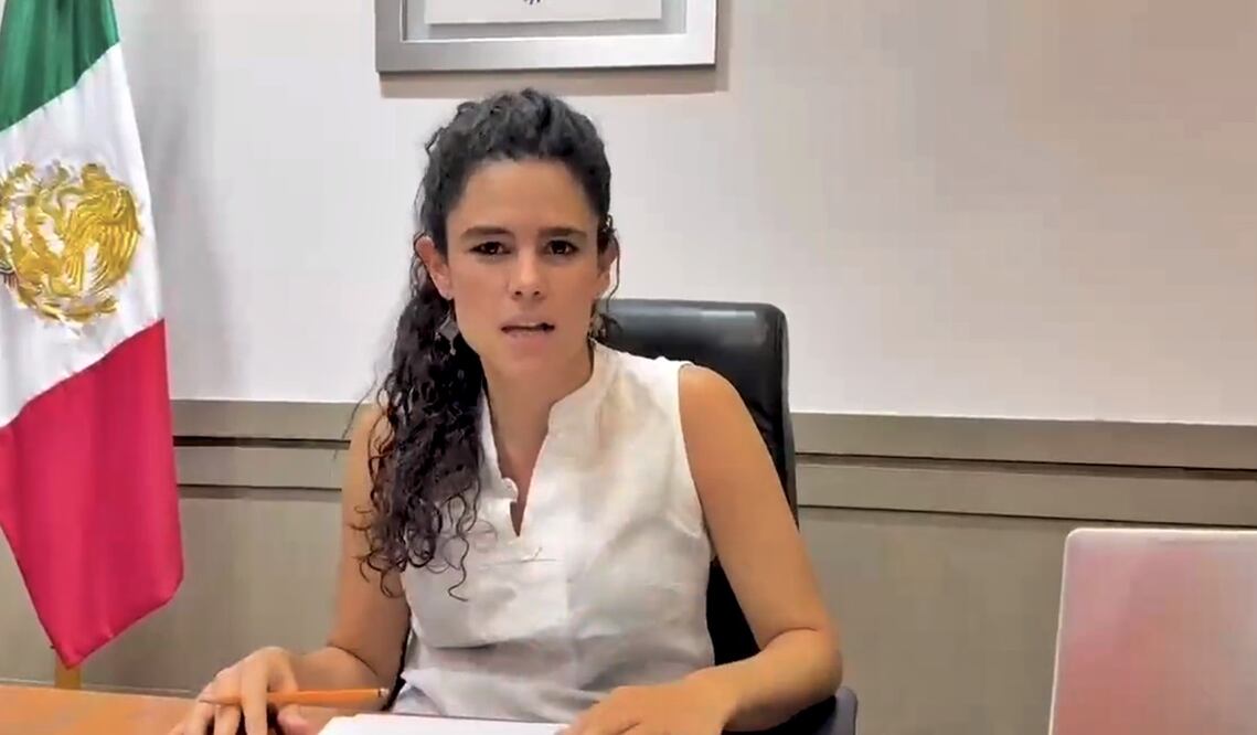 La secretaria de Gobernación, Luisa María Alcalde Luján, presumió los avances en materia de seguridad pública. Foto: especial