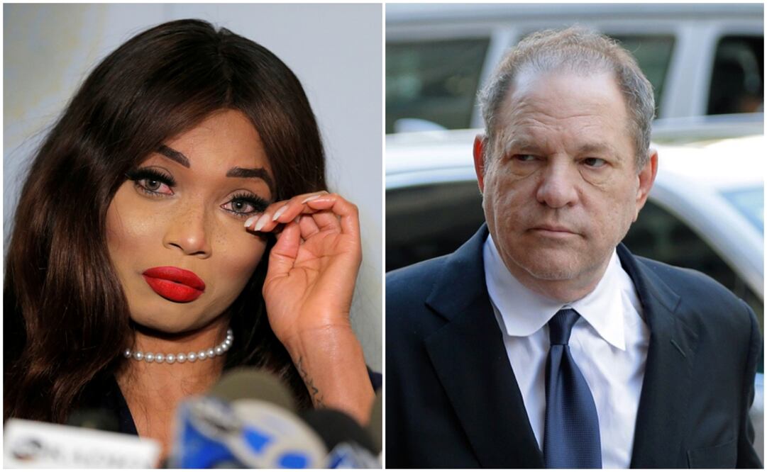 Kadian Noble y Harvey Weinstein. Foto: Reuters/Lucas Jackson/Archivo - AP /Seth Wenig, archivo