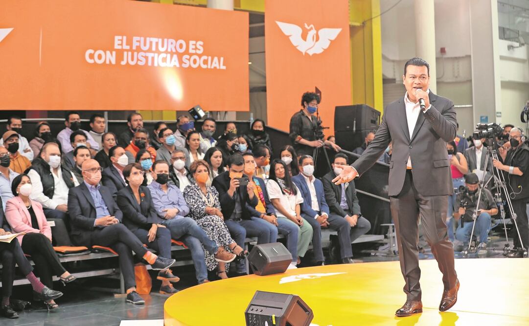  El senador de MC Juan Zepeda acudió al banderazo para la organización territorial rumbo a la elección de 2023 en el Estado de México; “soy un hombre de retos”, dijo. Foto: Jorge Alvarado/ EL UNIVERSAL.