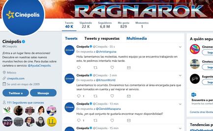 Sitio web de Cinépolis “se muere” en día de muertos