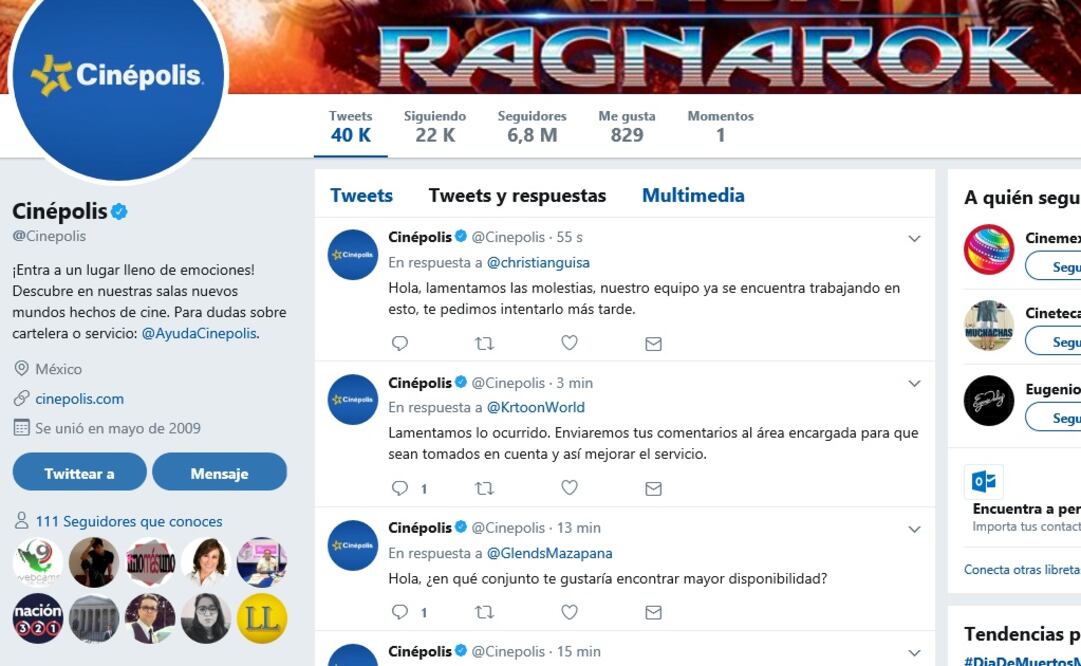 Captura de pantalla de las respuesta