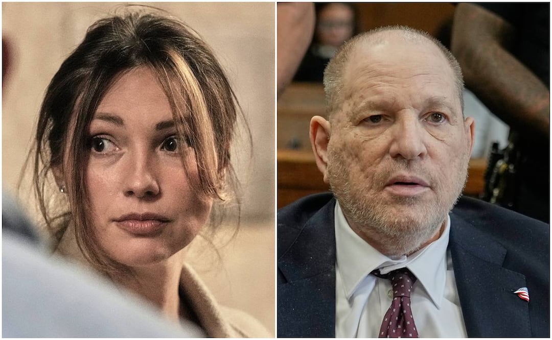 Jessica Mann llega al juicio de Harvey Weinstein en el tribunal penal en Nueva York.
Foto AP/Richard Drew.