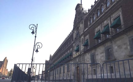 Palacio Nacional, afectado tras el sismo de 7.5