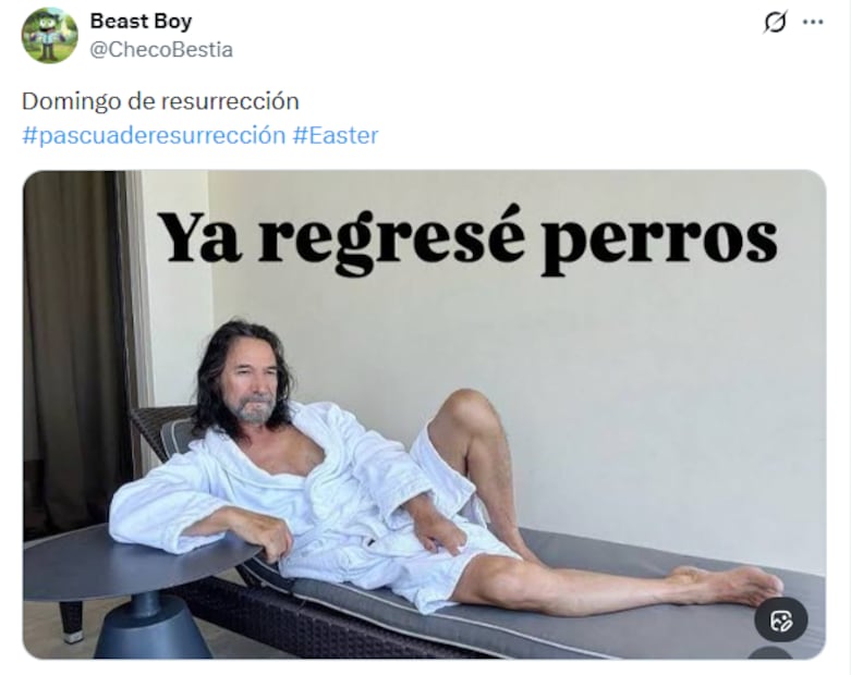 Memes de Domingo de Resurrección. Foto: X