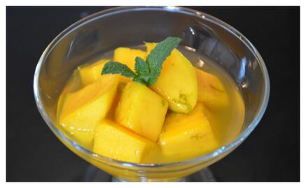 #RECETA de mangos al tequila
