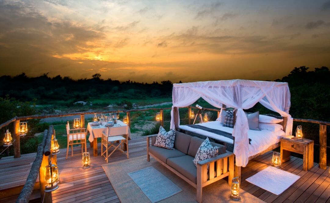 Casa del árbol ubicada en Sudáfrica, en el complejo Lion Sands. (Foto: Cortesía Lion Sands Game Reserve)