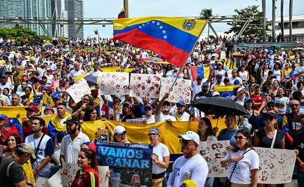 Venezolanos en Miami protestan contra el "robo electoral" y claman "ni un muerto más"