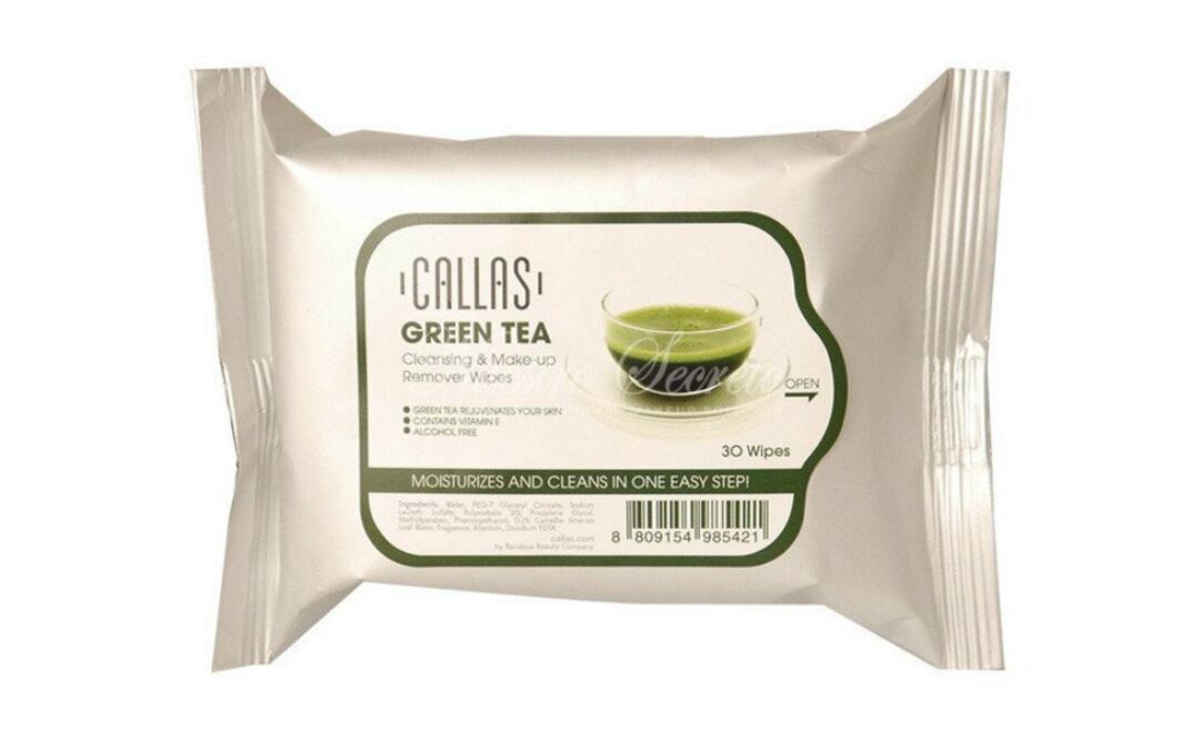 Toallas desmaquillantes de té verde Vorana $39