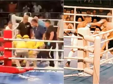 El boxeador Luis Quiñones termina en coma tras sufrir nocaut; salió del ring en camilla