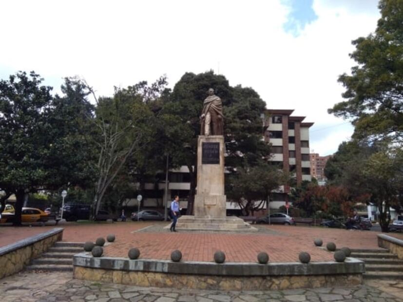 El parque de Bogotá que tiene una estatua de Benito Juárez