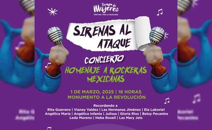 Lo que debes saber para ir al concierto gratuito “Sirenas al Ataque” en Monumento a la Revolución; prevén más de 50 mil asistentes