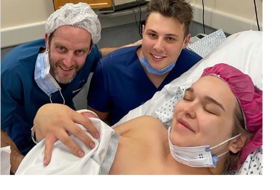 Eva Pekurova, tras dar a luz en Buenos Aires. FOTO: Instagram