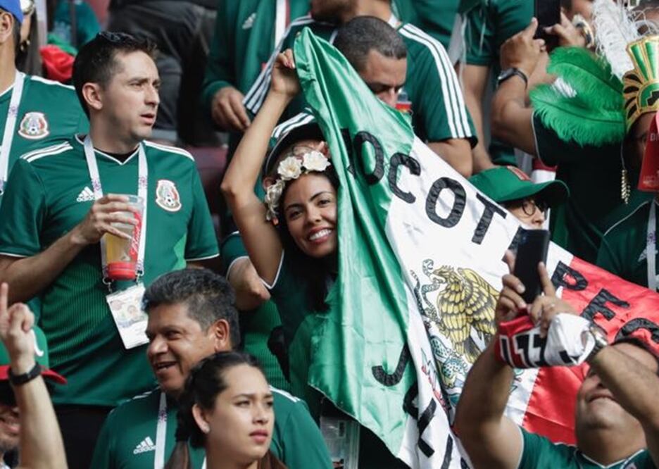 Ambiente en estadio Luzhniki en Moscú para el partido México vs Alemania Foto: Luis Cortés / EL UNIVERSAL