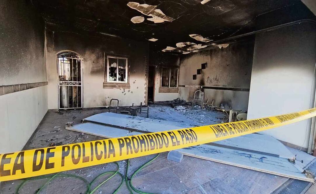 La violencia en Culiacán se volcó sobre casas-habitación y comercios; este inmueble, al igual que otros nueve, fueron incendiados sin que se registraran víctimas. Foto: Especial