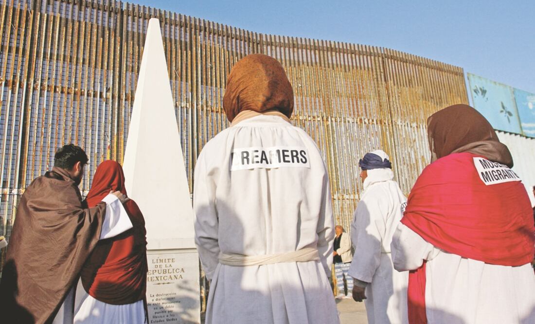 Activos. Dreamers, durante un encuentro en la frontera. El gobierno de Trump decidió en septiembre pasado revocar el DACA. (ARCHIVO. REUTERS)