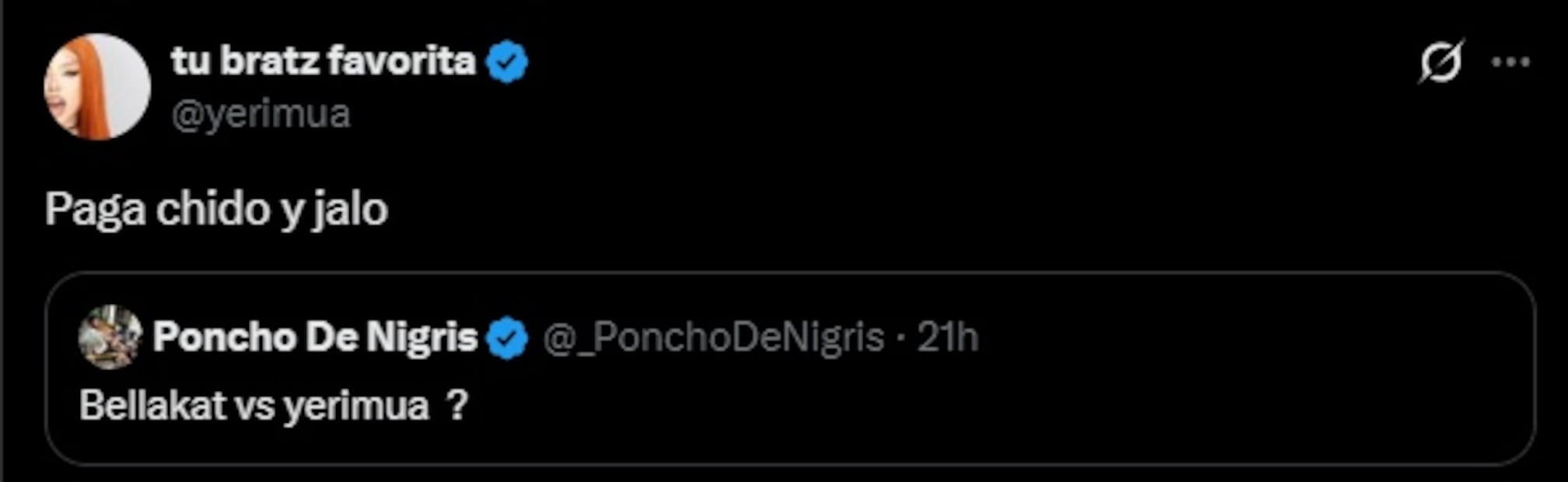 Yeri Mua responde a propuesta de Poncho De Nigris para participar en Ring Royale. Foto: Captura de pantalla