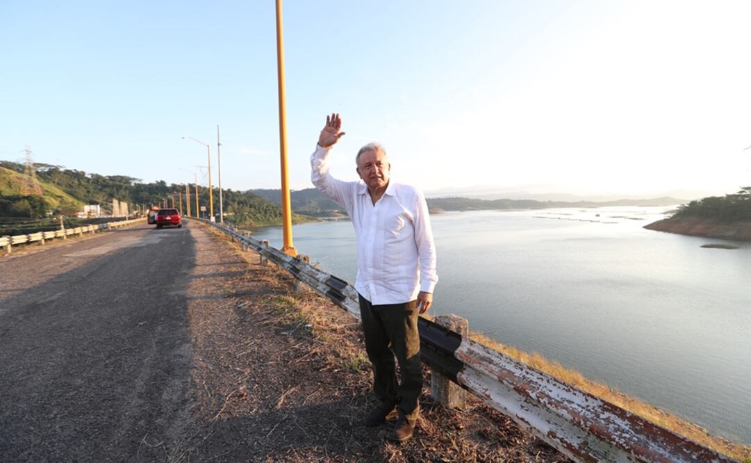 Andrés Manuel López Obrador, presidente de México, desde Malpaso, Chiapas. Foto: Valente Rosas / EL UNIVERSAL
