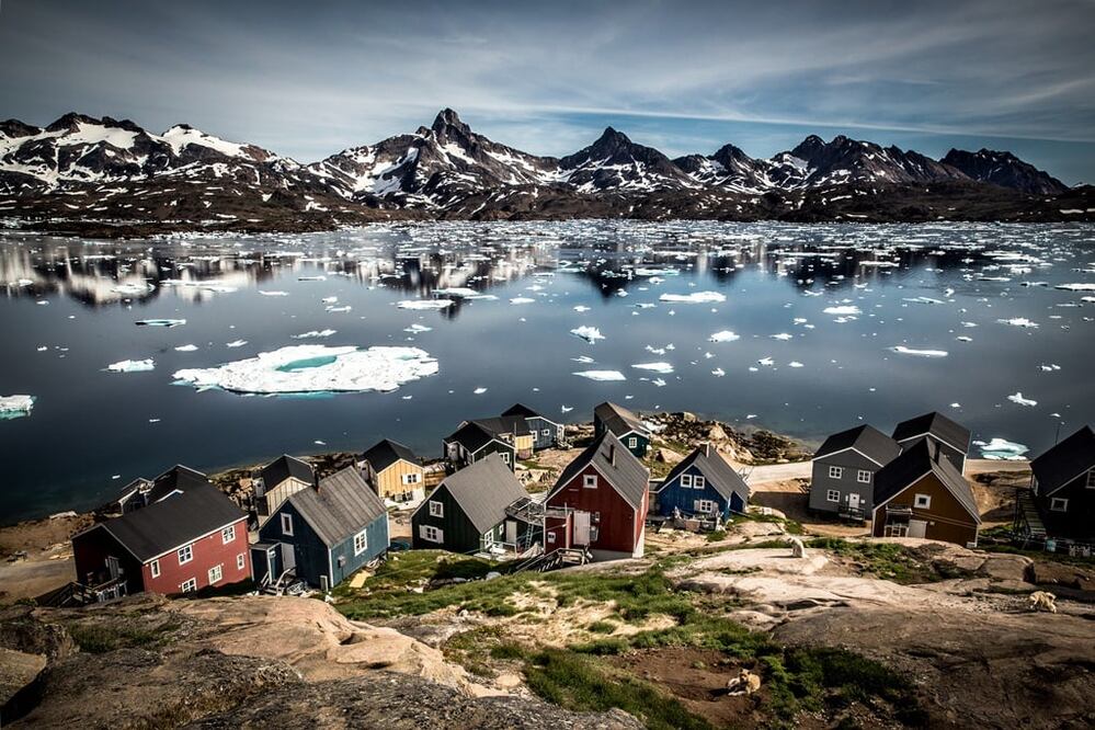 Groenlandia se caracteriza por sus construcciones de colores. Esta tradición surgió aquí y se extendió a los países nórdicos. (Foto: Visit Greenland. Mads Pihl)