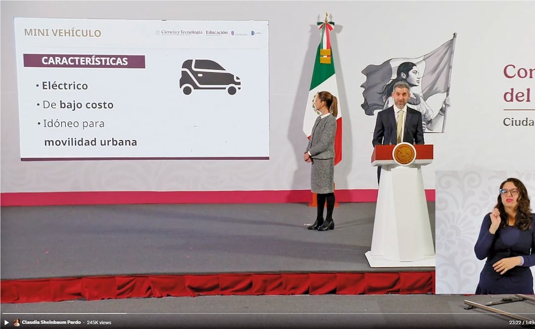 Los vehículos eléctricos Olinia son una de las grandes apuestas tecnológicas del actual gobierno. Foto: Especial