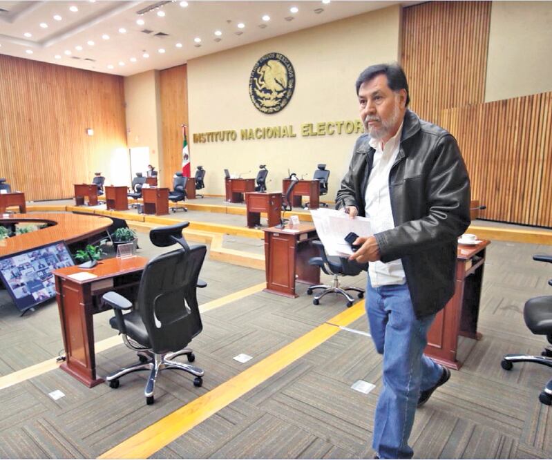 Gerardo Fernández peleó con Lorenzo Córdova, por exigirle usar cubreboca. Foto: CUARTOSCURO