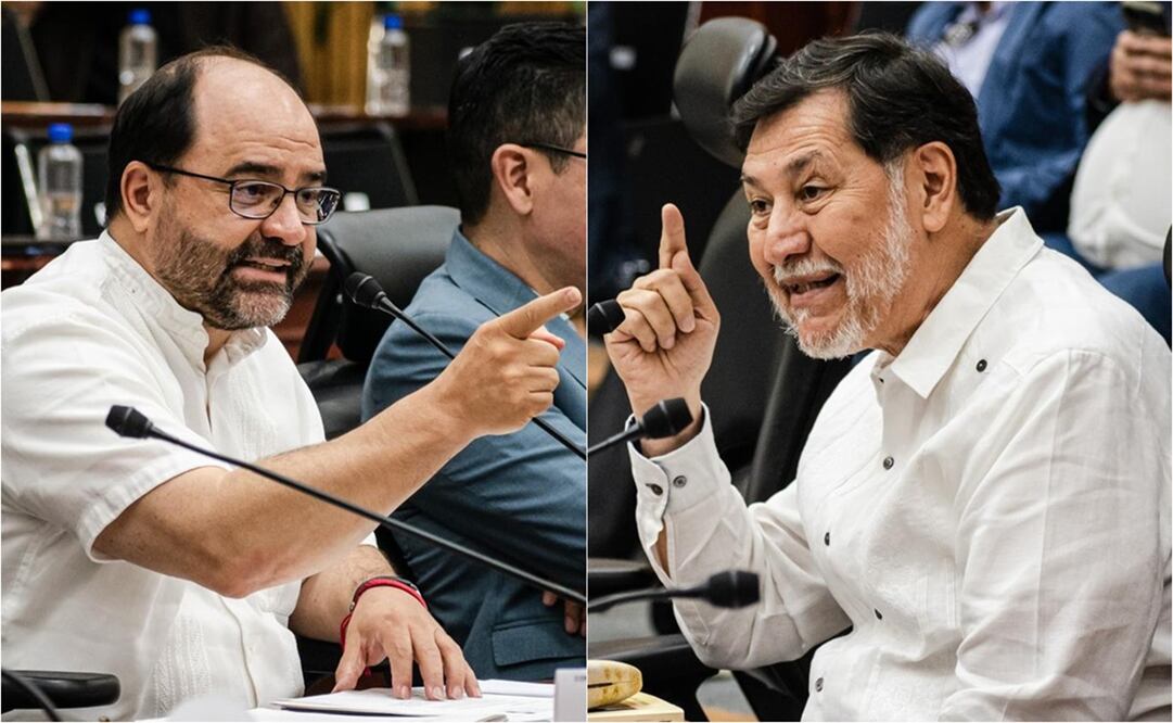 Esta jueves, el senador Emilio Álvarez Icaza llamó "porro" a Gerardo Fernández Noroña durante la sesión del Consejo General del Instituto Nacional Electoral (INE). Foto: Abril Angulo / EL UNIVERSAL