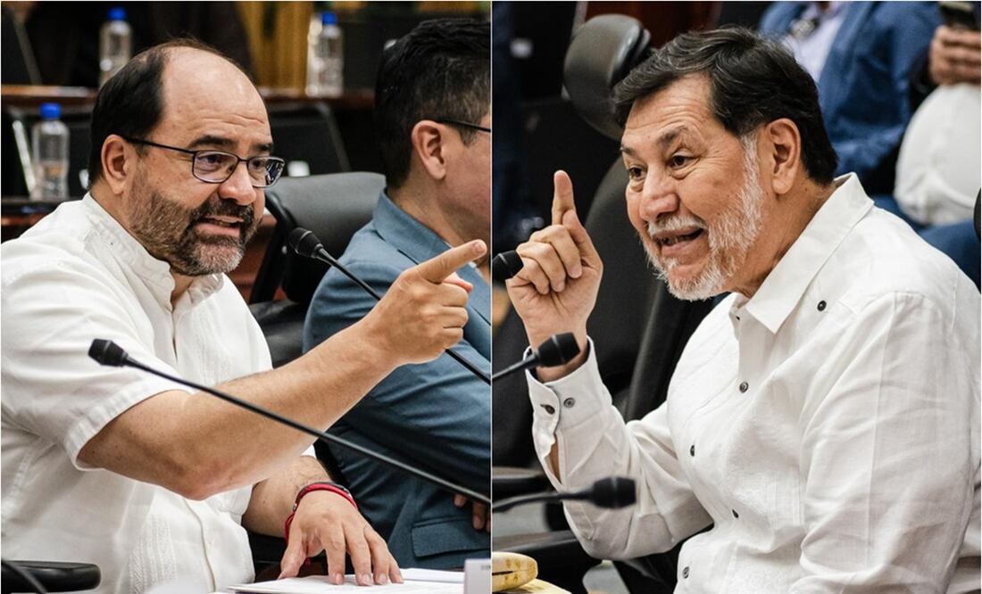 Esta jueves, el senador Emilio Álvarez Icaza llamó "porro" a Gerardo Fernández Noroña durante la sesión del Consejo General del Instituto Nacional Electoral (INE). Foto: Abril Angulo / EL UNIVERSAL