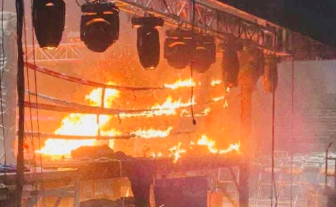 Incendio en CUM hermosillo. Foto: especial