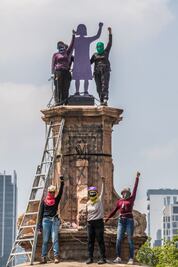 Exigen activistas que “Antimonumenta” en “La Glorieta de las Mujeres que Luchan”sea reconocida