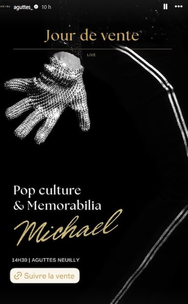 Guante de Michael Jackson.
Instagram aguttes_