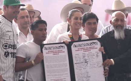 La desunión, lo único que puede afectar el movimiento: Sheinbaum en tierra de López Obrador