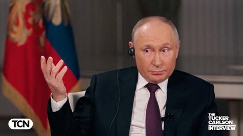 Putin concede entrevista a periodista de EU, Tucker Carlson; aquí las frases destacadas