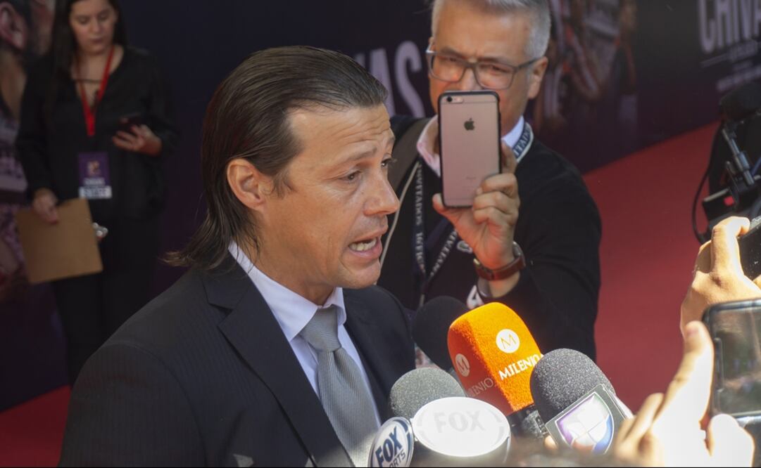 MATÍAS ALMEYDA DURANTE LA PRESENTACIÓN DE CHIVAS LA PELÍCULA FOTO/IMAGO7