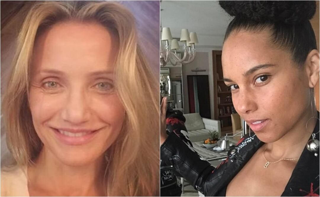 Foto: Instagram de Cameron Diaz (i) y Alicia Keys 