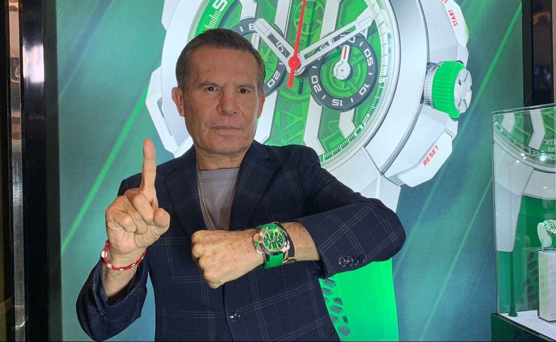 Julio César Chávez durante la presentación del reloj Jacob & CO - FOTO: Edgar Enríquez / El Universal