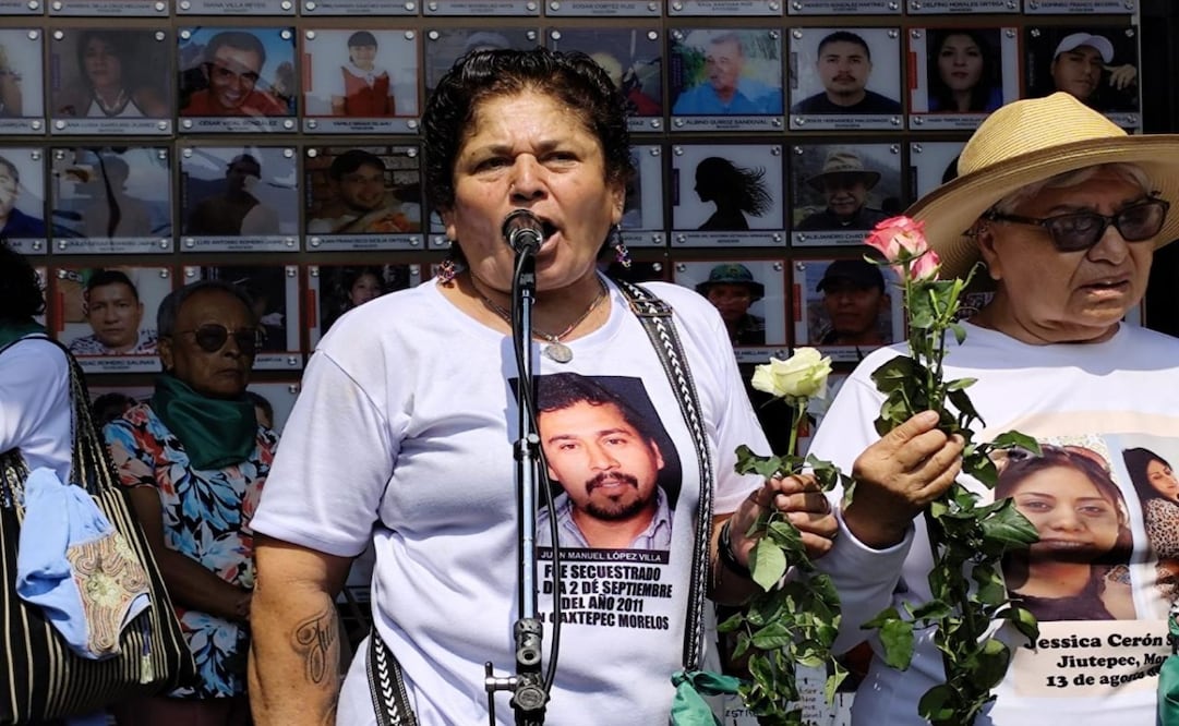 Madres buscadoras marchan en Cuernavaca. Foto: Justino Miranda