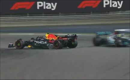 El podio que se le fue a Checo Pérez en la última vuelta del GP de Bahrein 